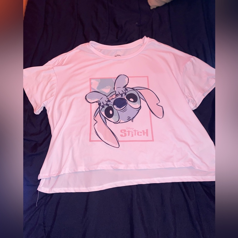 “Disney Stitch Matching Shirt and Shorts Set - Cute and Comfy”